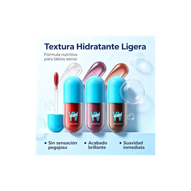 Set de Brillos Labiales con Aguacate, Set B, 3 Piezas