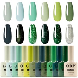 OBP Esmalte de Uñas Gel Semipermanente de 12 Colores Diferentes Gamas Para Uñas Kit de Gel Polish Nail (GAMA-17)                                      