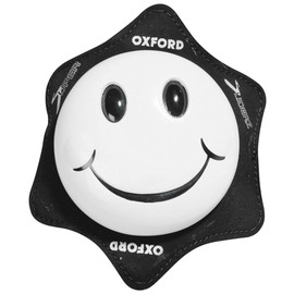 Oxford OX685 Smiler Motorcycle Knee Sliders White