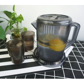 HERF Polycarbonate Plastic Water Pitcher Pot Jug 1.5L Gray â€¦
