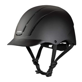 TROXEL SPIRIT #1 SELLING Schooling Riding Safety Helmet SEI CERTIFICATION (Black Duratec, Medium)