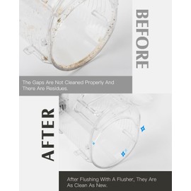 High-Pressure Cleaner for Ninja Slushi Machine FS301 & FS300 - Effectively Flush Away Residual Juice and Liquid in Container - 80-120PSI Deep Slot Cleaning Tool - Accessories for Ninja Slushie Machine