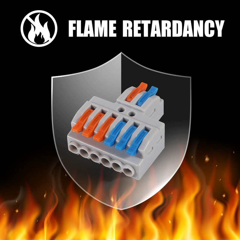 20PCS Compact Wire Connectors, Compact Splicing Connectors, Lever Nut Assortment