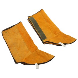 Leather Welding Spats,Flame Resistant Welding Boot Protectors | Flame Heat Abrasion Foot Protection Work Welder Tools for Man and