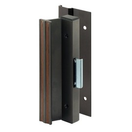 Prime-Line C 1163 Patio Door Surface with Clamp Latch, Bronze, Extruded Aluminum (Single Pack)