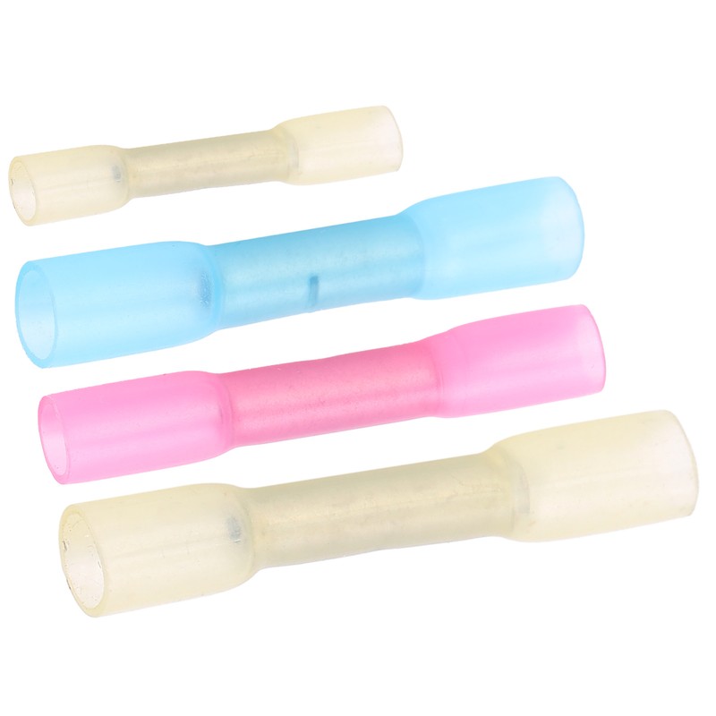 100Pcs Heat Shrink Terminals Butt Connectors Kit Waterproof Electrical Wire