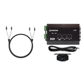 Memphis Audio LL2BE 2-Channel Line Output Converter with Digital Bass Restoration with UTPF-17 17-Foot 2-Channel Ultra Twisted Pair Interconnect Cables