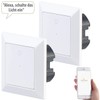 Luminea Home Control Lichtschalter WiFi: 2er-Set WLAN-Lichttaster, App, komp. zu