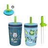 Zak Designs Campout and Camping Kelso Tumbler 3pc Set, Leak-Proof