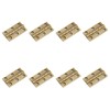 Leliafleury 8Pcs Folding Door Hinges 50mm(2 inch) Brass Butt Hinge