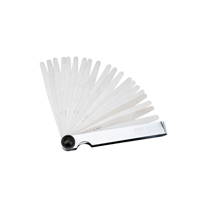 Draper 51701 20 Blade Metric Feeler Gauge Set , Blue