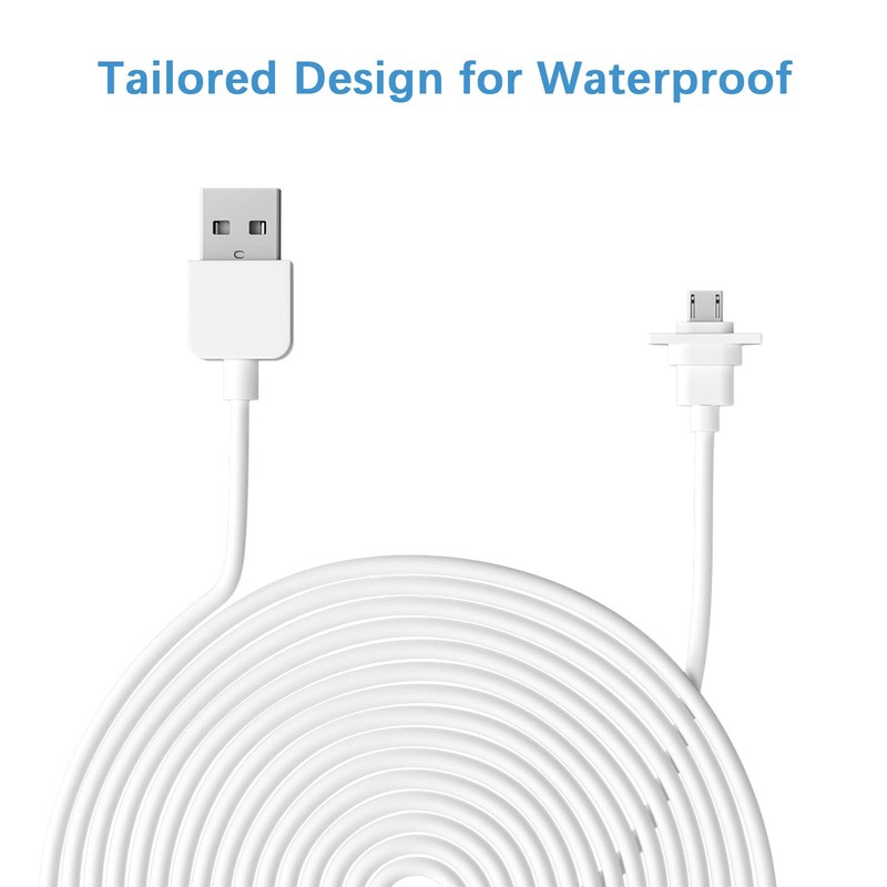 30ft/9m Charging Cable and Adapter for eufy Security, eufyCam 2C,eufyCam