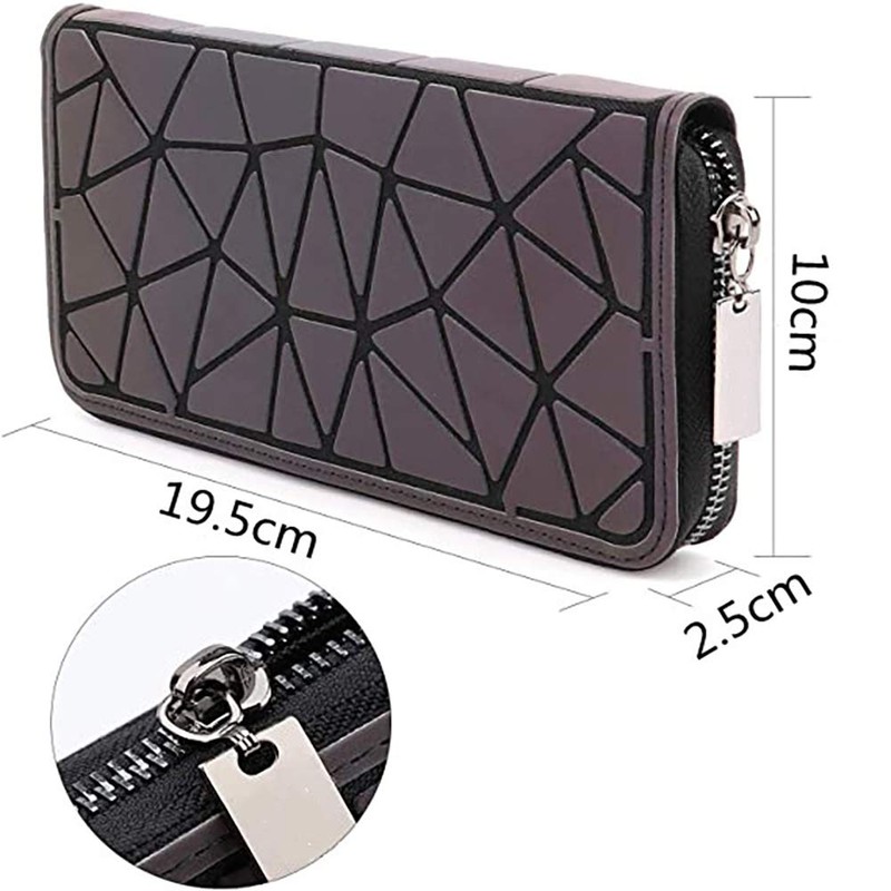 Lumbor37 Cartera Ligera Colorida Crujiente Reflectante del Arco Iris Luminosa