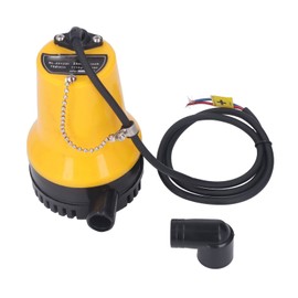 aqxreight Electric Bilge Pump 50W High Lift 25mm Submersible Yellow DC12V