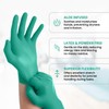 Synthetic Stretch Disposable Vinyl-Blend Gloves, Powder-Free, Non-Sterile, Latex-Free, Aloe Infused,