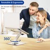 BESIGN LSX7 Laptop Stand with 360° Rotating Base, Ergonomic Adjustable