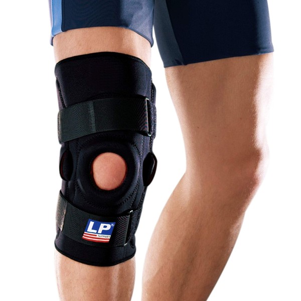 LP Support Knee Brace 710 with Joint Splints (XS - 3XL), Size: XS, Colour: Black