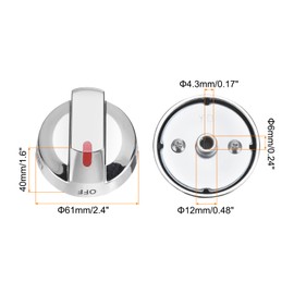 MECCANIXITY DG64-00473A Upgraded Gas Stove Knob Locks Replacement, 0.24x0.17 Inch ID Gold Gas Range Stove Knobs Cover for NX58F5700WS NX58H5600SS NX58H5650WS NX58J7750SS