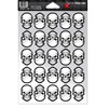 Award Decals Die Cut Skull and Crossbones (White on Black)
