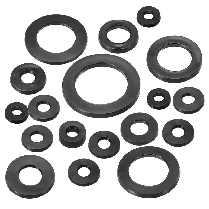 PATIKIL M5 Rubber Flat Washer, 40 Pack 5mm ID 11mm
