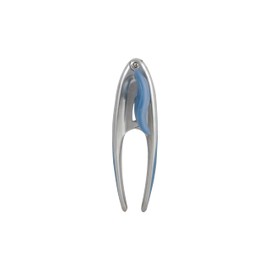 Wiltshire Colour Rush Can Opener, Chrome Plated, Anti-Slip Comfortable Soft Grip Ergonomic Easy Turn Handle, Robust Manual Tin Opener, Heavy Duty, Sharp Cutting Blades, Strong, Blue, 15.5x4.5x6.2cm