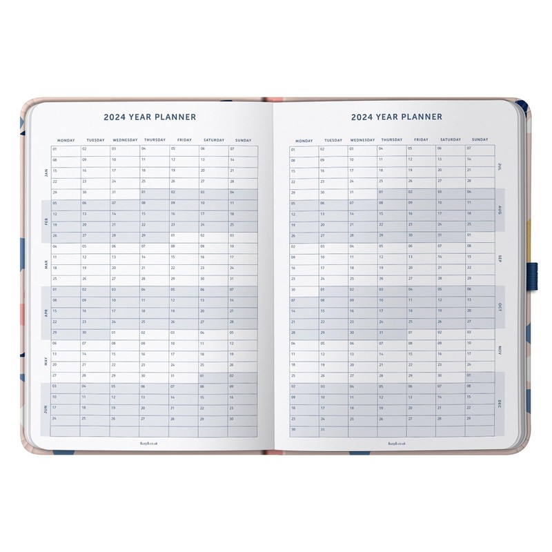 Busy B - January to December 2024 Day Per Page