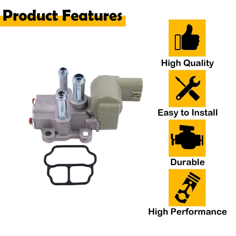 ELSOON 22270-15010 Idle Air Control Valve with Gasket Compatible with
