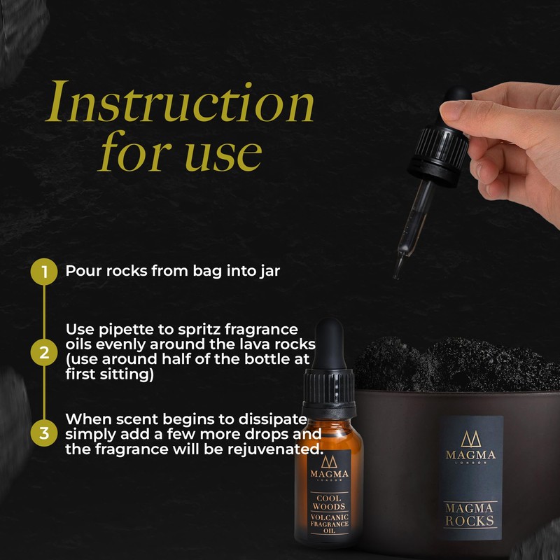 Magma Rocks Volcanic Rock Diffuser (Wild Gardens Refill)