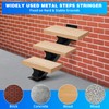 Metal Stair Step Stringer, 3 Step Steel Stair Riser for