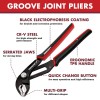 ARROW 10" Groove Joint Plier Quick Adjust Water Pump Pliers