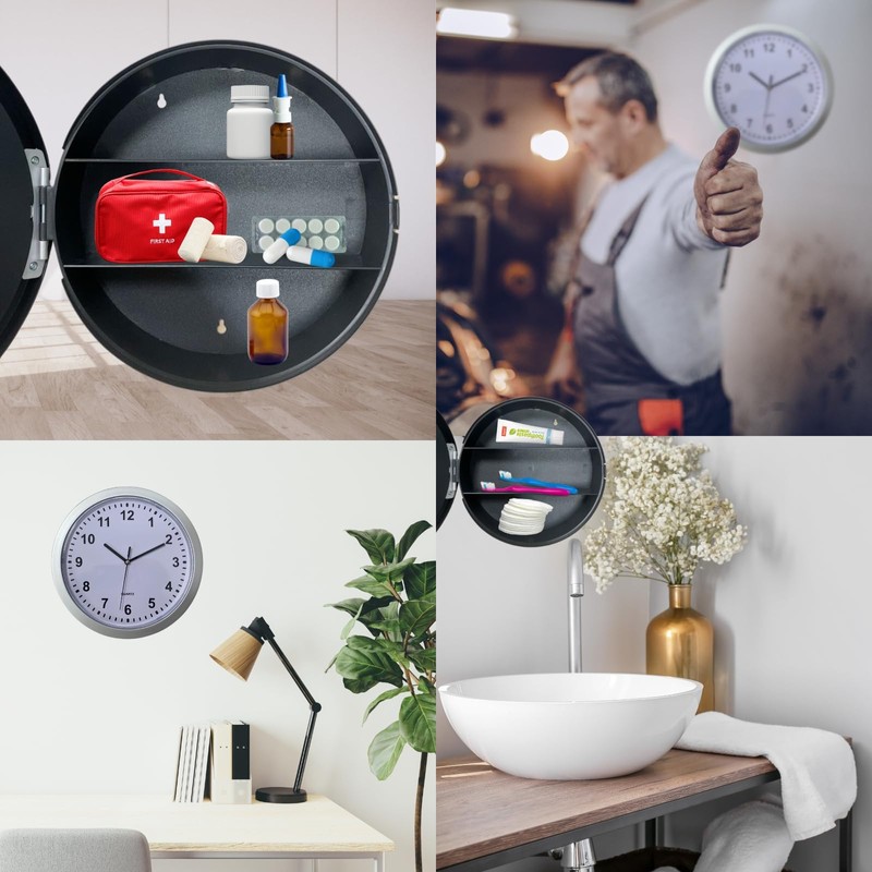 Mauk 1119 Wall Clock with Safe