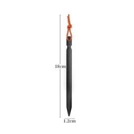 510pcs 18cm Tent Pegs Aluminum Tent Stakes with Reflective Rope Ground Nails Outdoor Camping Hiking Equipment Tent Accessories, 07 Black-5pcs, 5pcs / 510pcs 18cm 텐트 못 반사 밧줄과 알루미늄 텐트 스테이크 지상 손톱 야외 캠핑 하이킹 장비 텐트 액세서리, 07 Black-5pcs, 5개