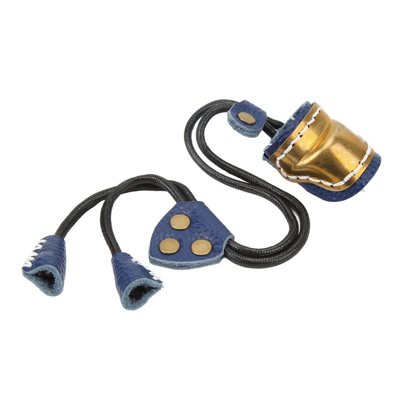Archery Fingers Guard Protector Brass and Leather Archery Thumb Ring