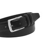 Ashford Ridge Mens 33mm Double Loop Leather Belt - Black