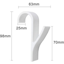 Taicols Universal White Plastic Radiator Hook