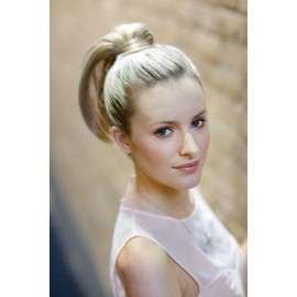Sleek ponytail extension hairpiece, Flexihair: Jasmin ash blonde to light blonde #613T24