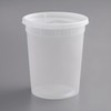 OCS Parts 240-Pack 32 Ounce Plastic Deli Containers with Lids