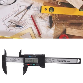 Calibrador Digital Vernier Calibrador Digital Electrónico Alta Precisión Rango de 0-4 Pulgadas PA66 para Bricolaje