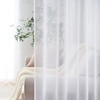 CUTEWIND Curtains with Eyelets, Living Room, Semi-Transparent, Voile Polyester Eyelet