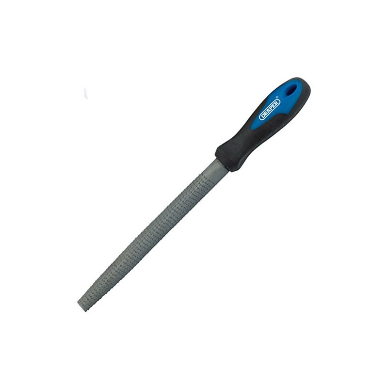 Draper 200mm Cabinet Half Round Rasp File - Coarse/Rough Woodworking