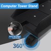 Computer Tower Stand, Ventilated Adjustable Mobile CPU Stand with 4