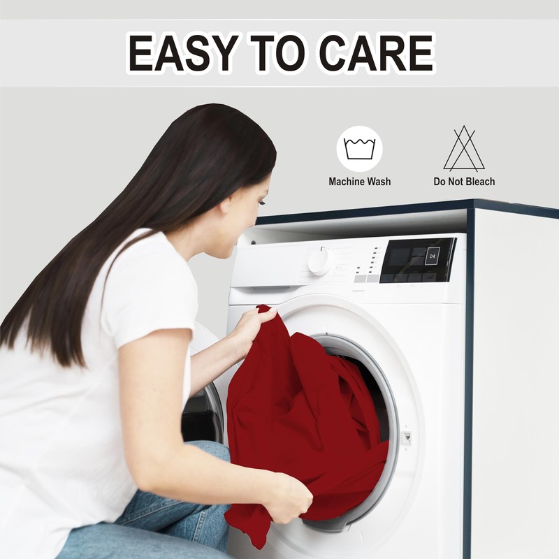 R&Z Plain Luxury Polycotton Fitted Sheet Single, Double, King, Super