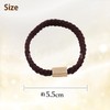 Herbeluemily Hair Elastic Simple Hair Accessories, Chic Elegant, Braided Design,