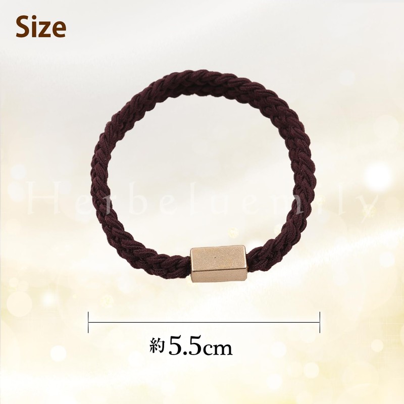 Herbeluemily Hair Elastic Simple Hair Accessories, Chic Elegant, Braided Design,