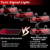 BINQIGOO Full LED Rear Bumper Reflector Fog DRL Kit for