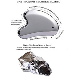 SAEEYCUE Terahertz Stone Gua Sha Scraping Tools Lymphatic Drainage Massager Facial Energy Beauty Tools