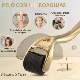 Dermaroller Barba 0.5 Mm Facial Cabello O Rodillo Para Barba Dermaroller System By Olimit