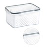 Fruit Storage Organizer, Transparent Fruit Vegetable Storage Container Plastic Food