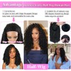 Fuduete 22 Inch Burmese Curly Half Wig 180 Density Seamless