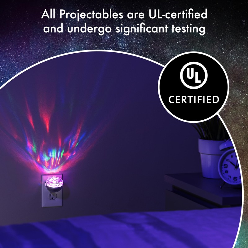 Projectables Northern Lights LED Projection Night Light with Moving Atmospheric